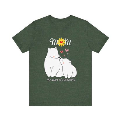 Mom Love Short Sleeve Tee, Cute Mom Shirt, Gift for Mom, Family Tee, Mother's Day Shirt, Mother's Day Gift