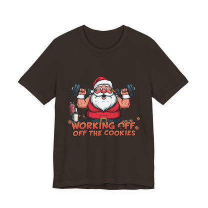 Unisex Tee Santa Funny Cookies Design T-Shirt