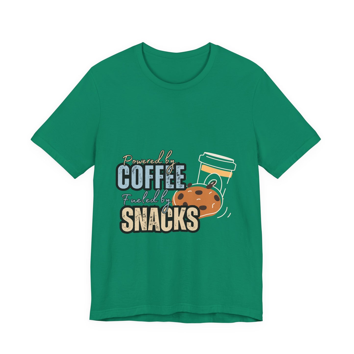 Coffee & Snacks Unisex Tee | Fun Graphic Shirt | Perfect for Coffee Lovers | Kitchen Gift | Foodie Apparel