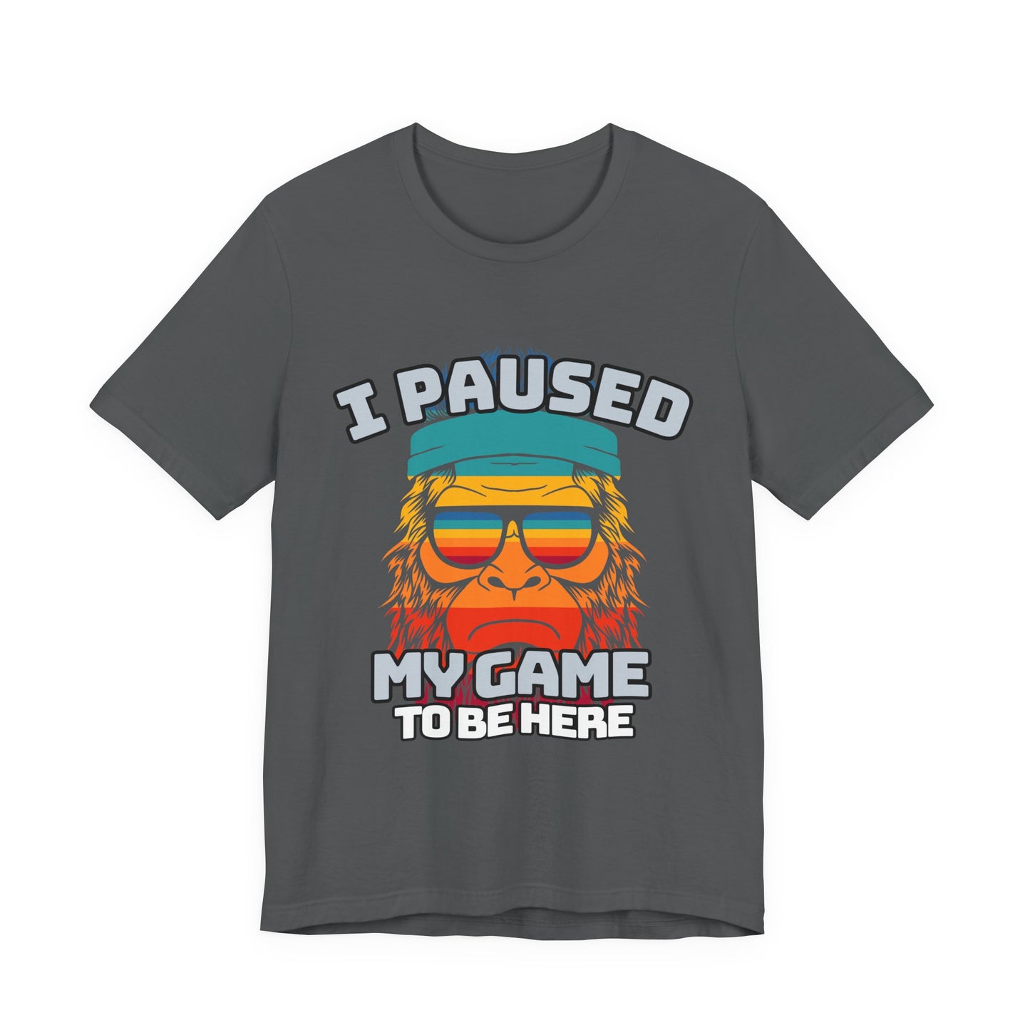 Funny Gamer Tee - I Paused My Game To Be Here, Gaming Shirt, Unisex T-Shirt, Gift for Gamers, Casual Summer Wear, Vintage Gaming Apparel