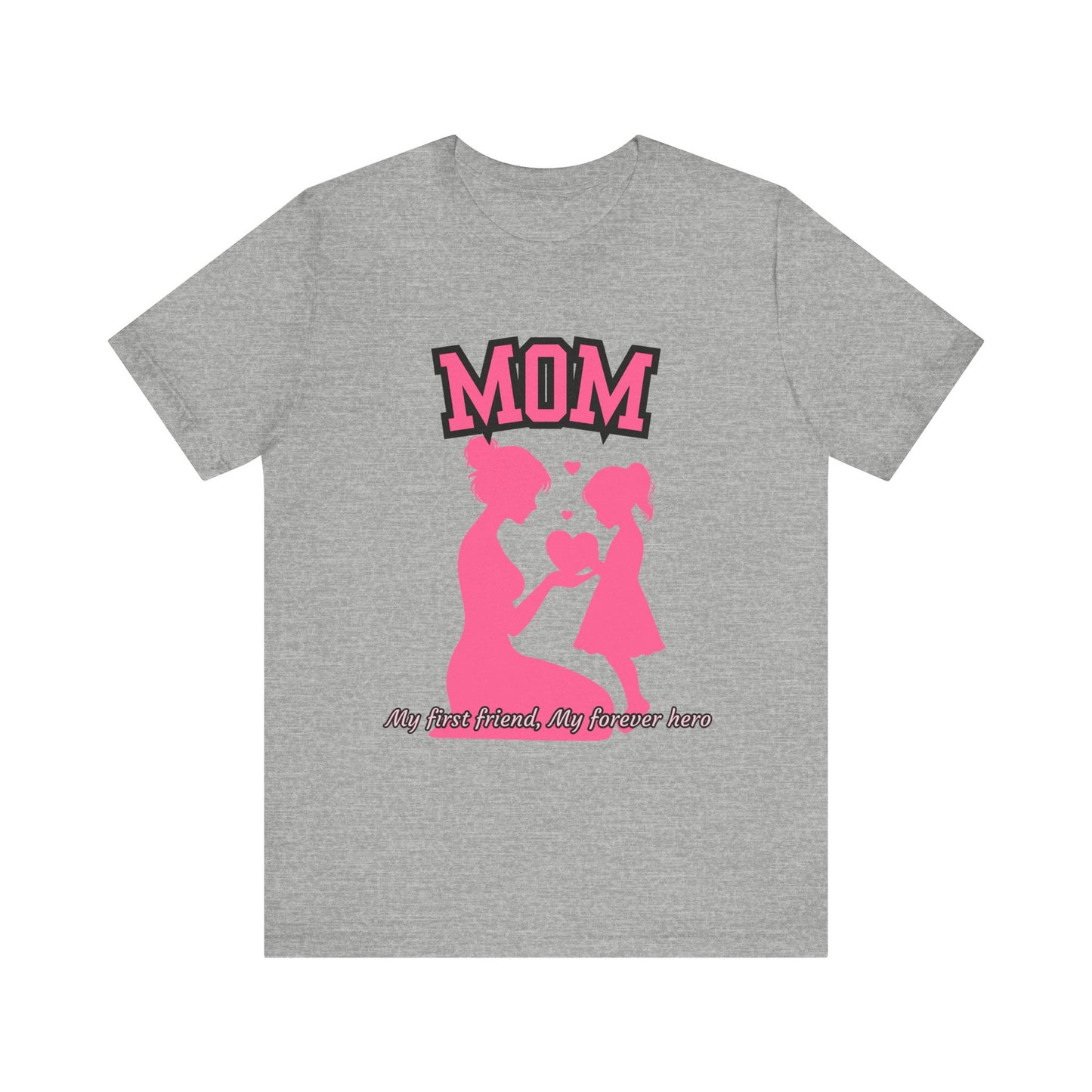 Mom and Daughter Love Tee | Unisex Jersey T-shirt for Mother's Day, Birthday Gift, Family Outing, Casual Wear, Heartwarming Gift