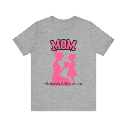 Mom and Daughter Love Tee | Unisex Jersey T-shirt for Mother's Day, Birthday Gift, Family Outing, Casual Wear, Heartwarming Gift