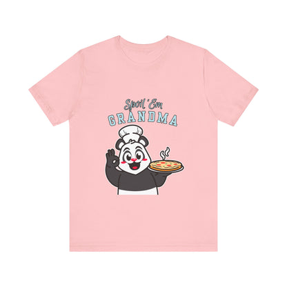 Cute Grandma Cooking Tee, Fun Family Gift, Unisex T-Shirt, Cute Chef Panda Design, Birthday, Mother's Day, Casual Wear