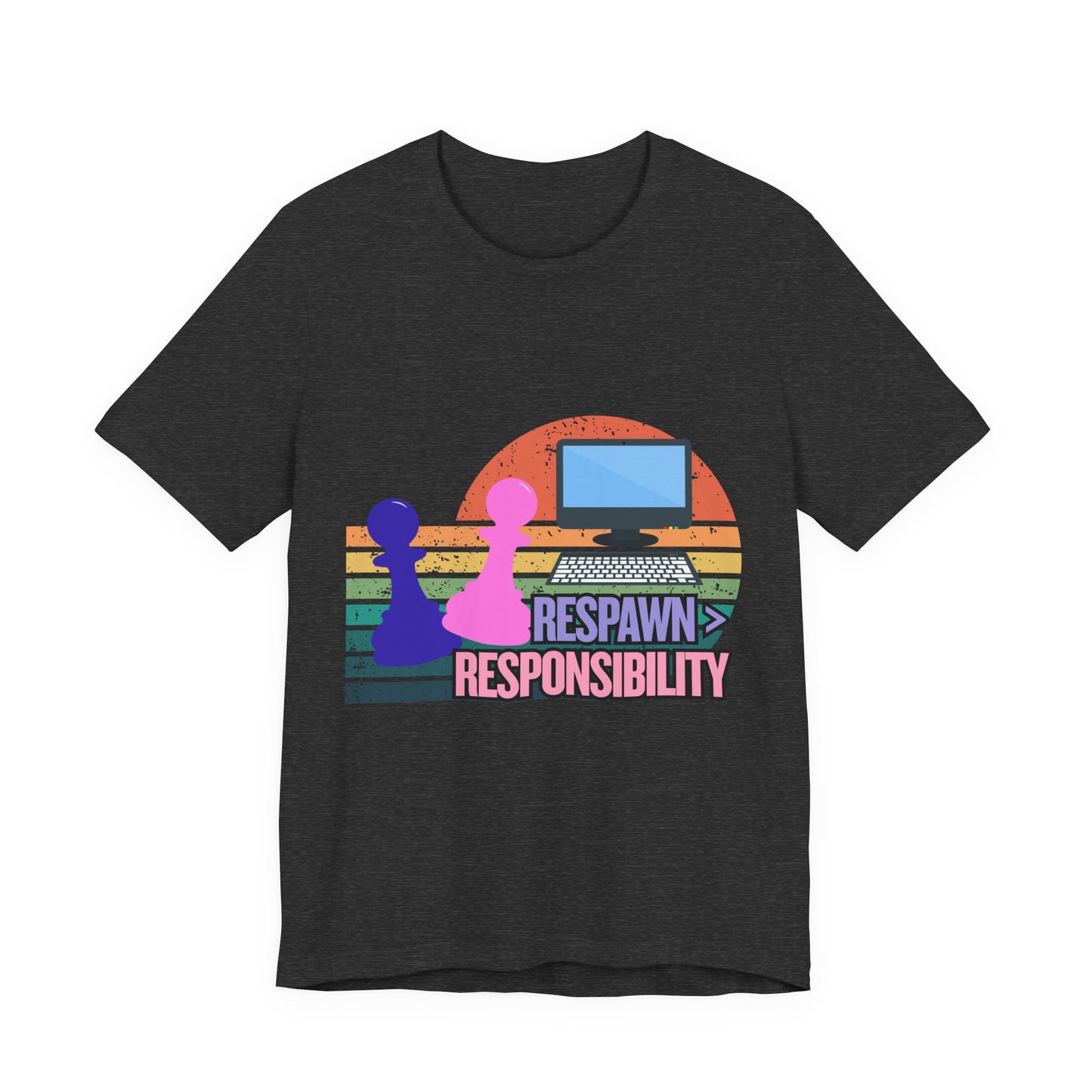 Retro Gaming Tee - Respawn Responsibility T-Shirt for Gamers, Unisex Short Sleeve Jersey, Fun Gift for Birthdays, Holidays, Casual [...]