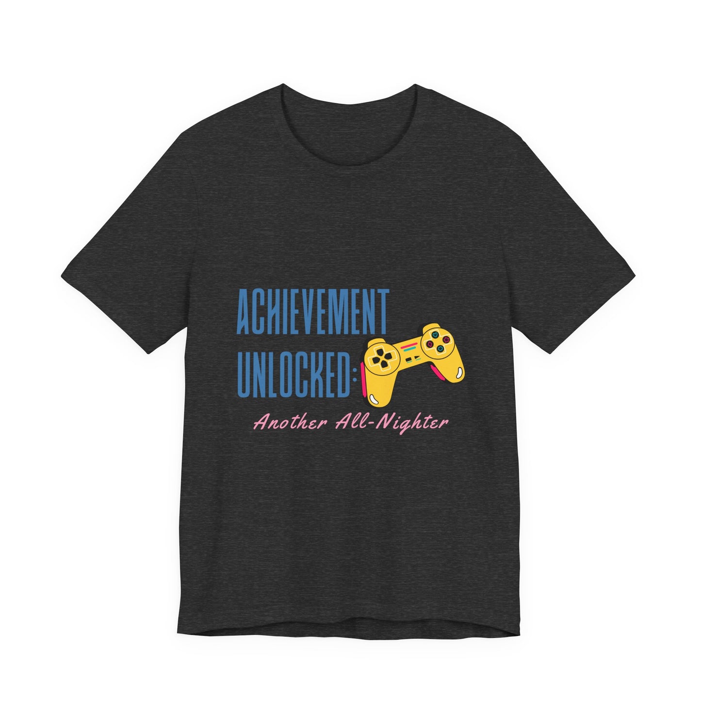 Achievement Unlocked Gamer Tee, Unisex Jersey T-Shirt for Gamers, Perfect for Gaming Nights, Birthday Gift, Casual Wear