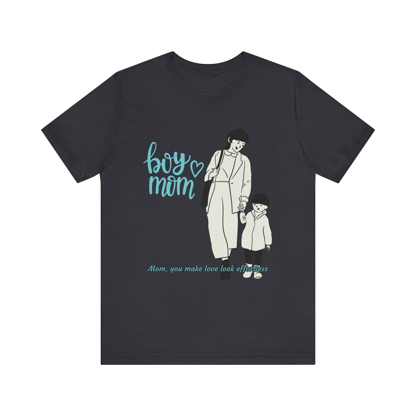Boy Mom Short Sleeve Tee - Perfect Gifts for Mothers, Cute Family Outfits, Mom's Night Out, Mother's Day Apparel, Casual Everyday Wear