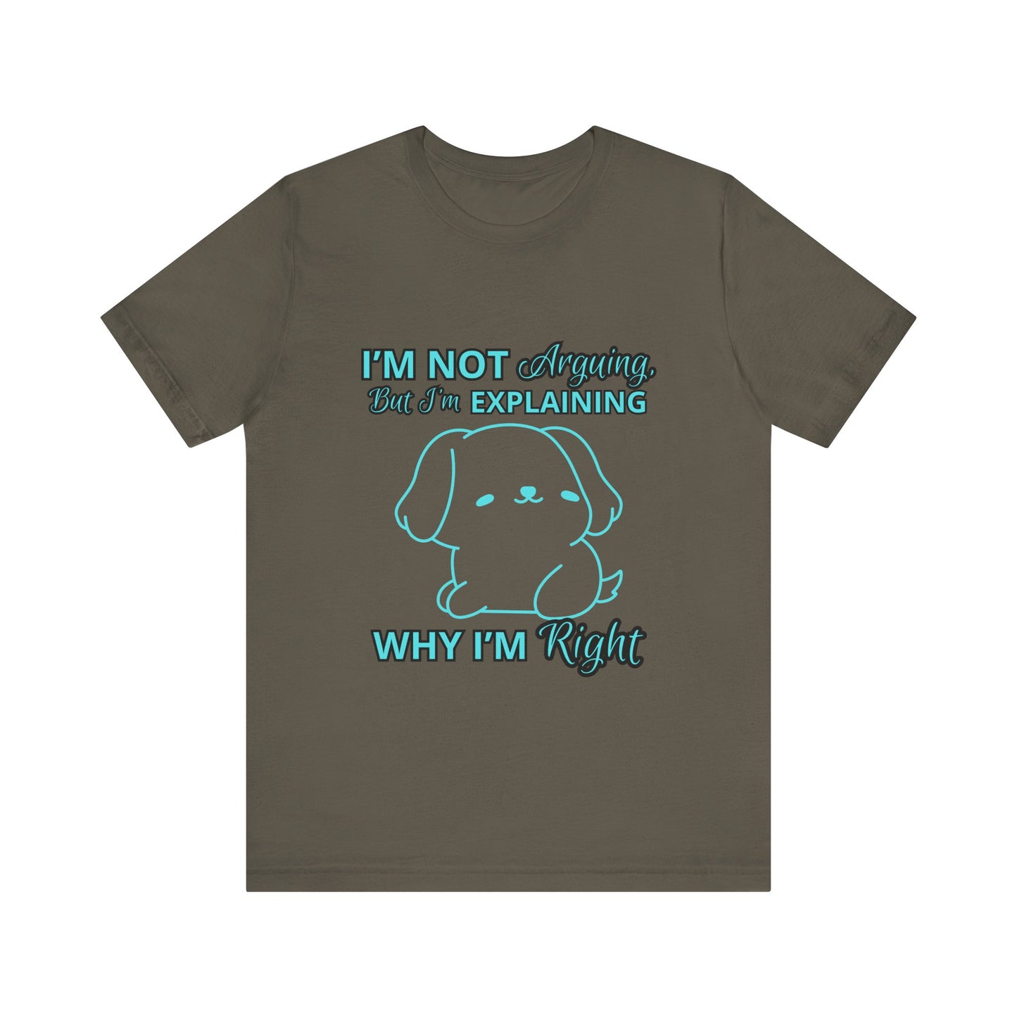 Funny Explaining Dog T-Shirt, Unisex Tee for Dog Lovers, Humor Shirt, Cute Pet Gift, Everyday Wear, Animal Lover Shirt