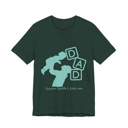 Dad and Child Love Tee, Father's Day Gift, Unisex Jersey T-Shirt, Family Bonding, Casual Wear, Forever Daddy's Little One
