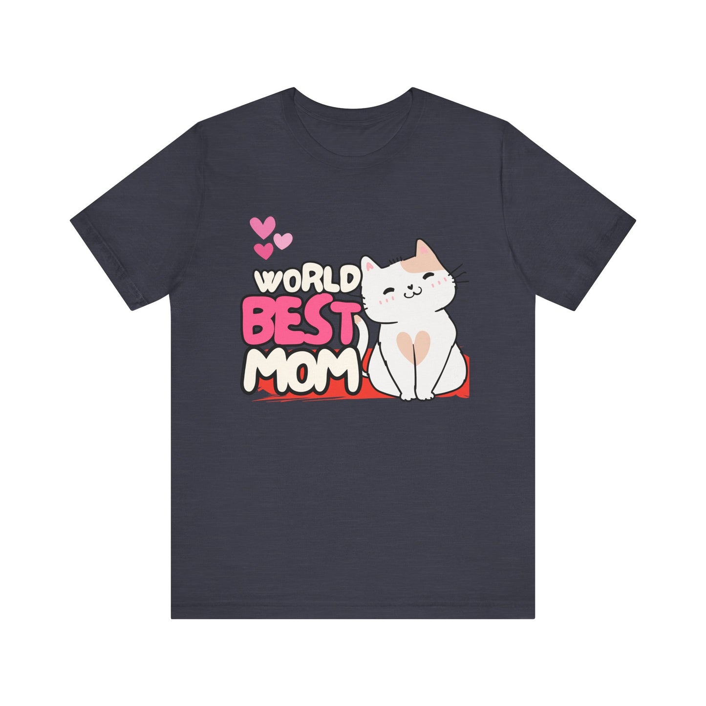 World's Best Mom Kitty Cat Tee, Unisex T-Shirt for Cat Lovers, Mother's Day Gift, Casual Wear, Kids and Moms Matching Shirts, Cute Pet Lover [...]