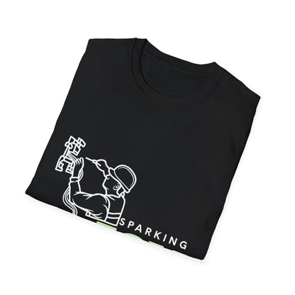 Joyful Electrical Worker Unisex Softstyle T-Shirt - Perfect Electrician Gift, Electrical Engineer, Unisex Graphic Tee