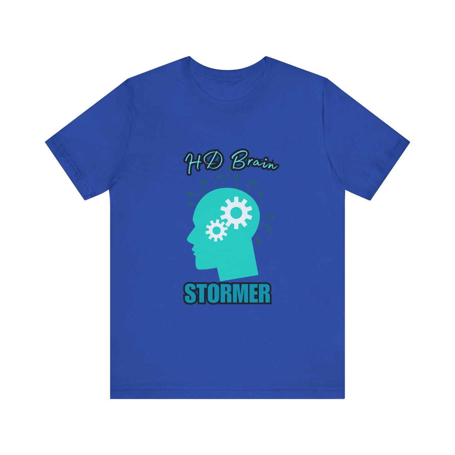 HD Brain Stormer Tee, Funny Unisex T-Shirt, Gift for Tech Lovers, Unique Geeky Apparel, Casual Brainstorming Shirt