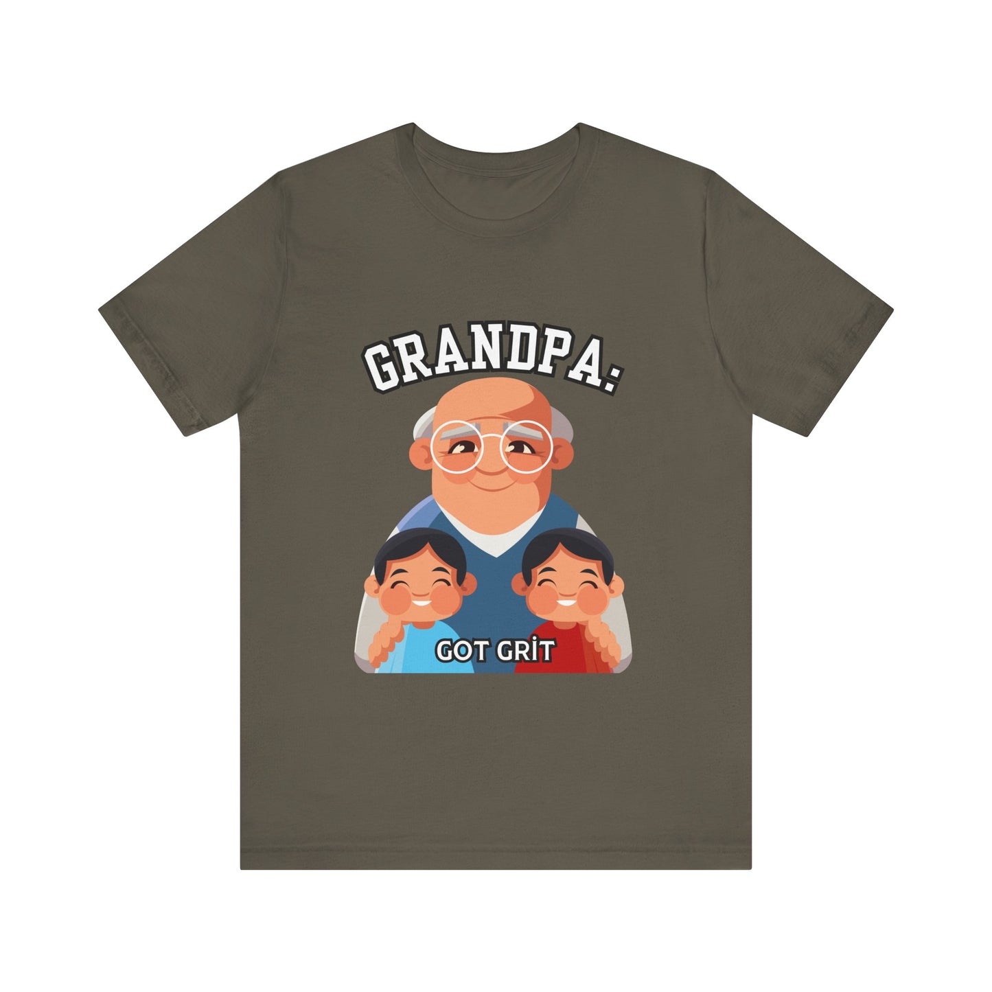 Grandpa Got Grit Tee, Funny Grandpa Shirt, Father's Day Gift, Family Reunion T-Shirt, Cute Gift for Grandpas, Unisex Graphic Tee