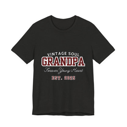 Vintage Soul Grandpa Tee | Perfect Gift for New Grandpas, Father's Day Present, Casual Wear, Family Gatherings, Comfortable Style
