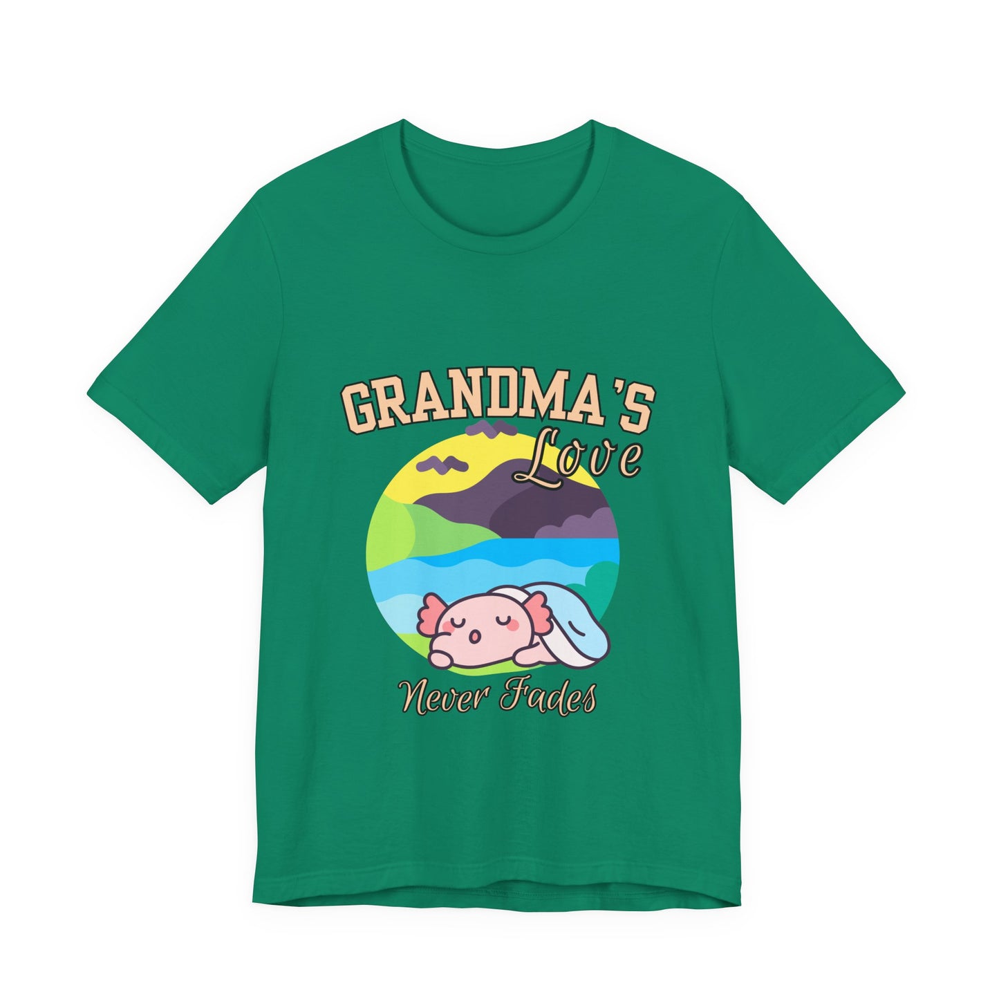 Grandma's Love Unisex Jersey Tee, Cute Gift for Grandma, Birthday Gift, Family Reunion, Comfortable Casual Tee, Heartwarming Apparel