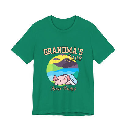 Grandma's Love Unisex Jersey Tee, Cute Gift for Grandma, Birthday Gift, Family Reunion, Comfortable Casual Tee, Heartwarming Apparel