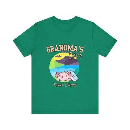 Grandma's Love Unisex Jersey Tee, Cute Gift for Grandma, Birthday Gift, Family Reunion, Comfortable Casual Tee, Heartwarming Apparel