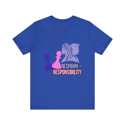 Chess Inspired Graphic Tee, Gamer Shirt, Motivational Quote Top, Casual Wear, Unique Gift for Gamers, Fun Tournament Attire