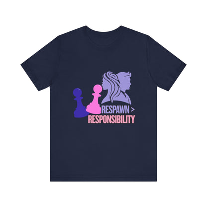 Chess Inspired Graphic Tee, Gamer Shirt, Motivational Quote Top, Casual Wear, Unique Gift for Gamers, Fun Tournament Attire