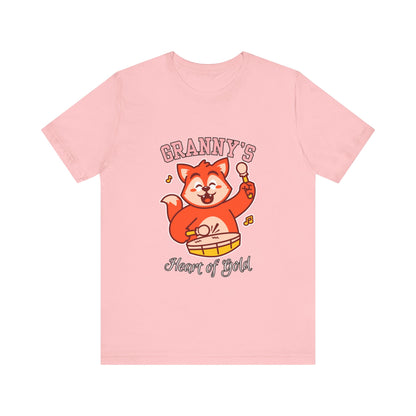 Granny's Heart of Gold Tee, Cute Graphic T-Shirt, Gift for Grandma, Casual Wear, Family Celebration Shirt