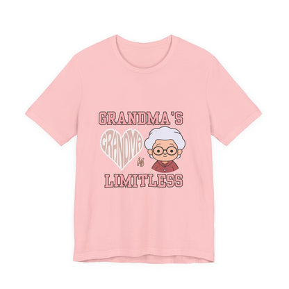 Grandma's Limitless Love Unisex Tee, Cute Grandmother Gift, Family Reunion Shirt, Mother's Day Tee, Comfortable Everyday Wear, [...]