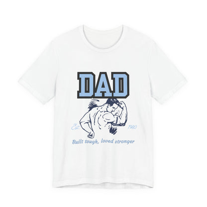 DAD Strong Unisex Jersey Tee, Father's Day Gift, Dad Humor Shirt, Comfortable Casual Top, Birthday Gift Tee, Everyday Wear