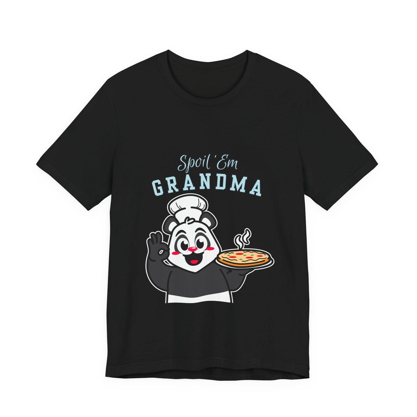Cute Grandma Cooking Tee, Fun Family Gift, Unisex T-Shirt, Cute Chef Panda Design, Birthday, Mother's Day, Casual Wear