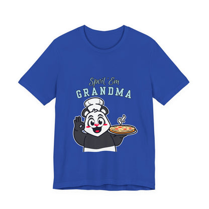 Cute Grandma Cooking Tee, Fun Family Gift, Unisex T-Shirt, Cute Chef Panda Design, Birthday, Mother's Day, Casual Wear