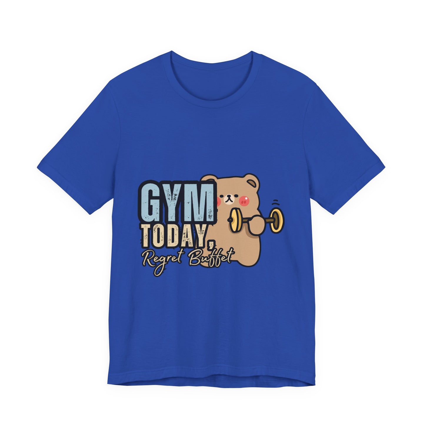 Adorable Gym Bear Unisex Tee - Perfect for Fitness Lovers, Cute Workout Shirt, Gift for Exercise Enthusiasts, Casual Wear, Fun Gym Apparel