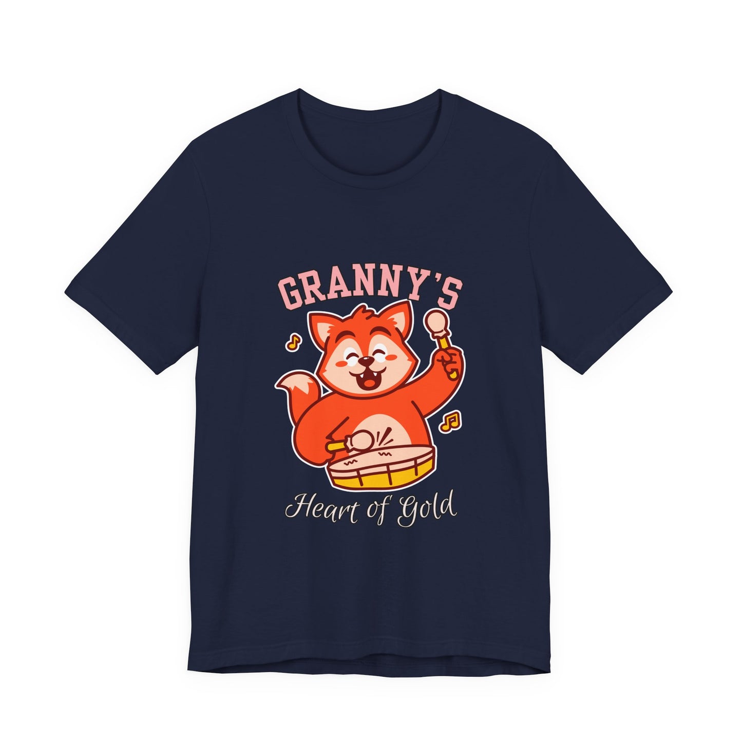 Granny's Heart of Gold Tee, Cute Graphic T-Shirt, Gift for Grandma, Casual Wear, Family Celebration Shirt
