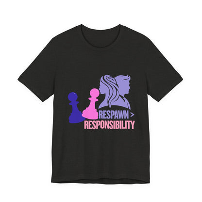 Chess Inspired Graphic Tee, Gamer Shirt, Motivational Quote Top, Casual Wear, Unique Gift for Gamers, Fun Tournament Attire