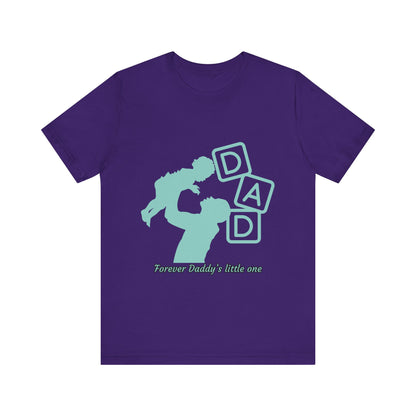 Dad and Child Love Tee, Father's Day Gift, Unisex Jersey T-Shirt, Family Bonding, Casual Wear, Forever Daddy's Little One