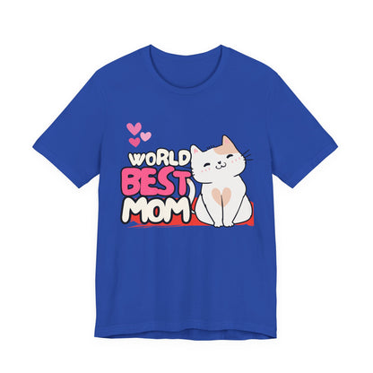 World's Best Mom Kitty Cat Tee, Unisex T-Shirt for Cat Lovers, Mother's Day Gift, Casual Wear, Kids and Moms Matching Shirts, Cute Pet Lover [...]