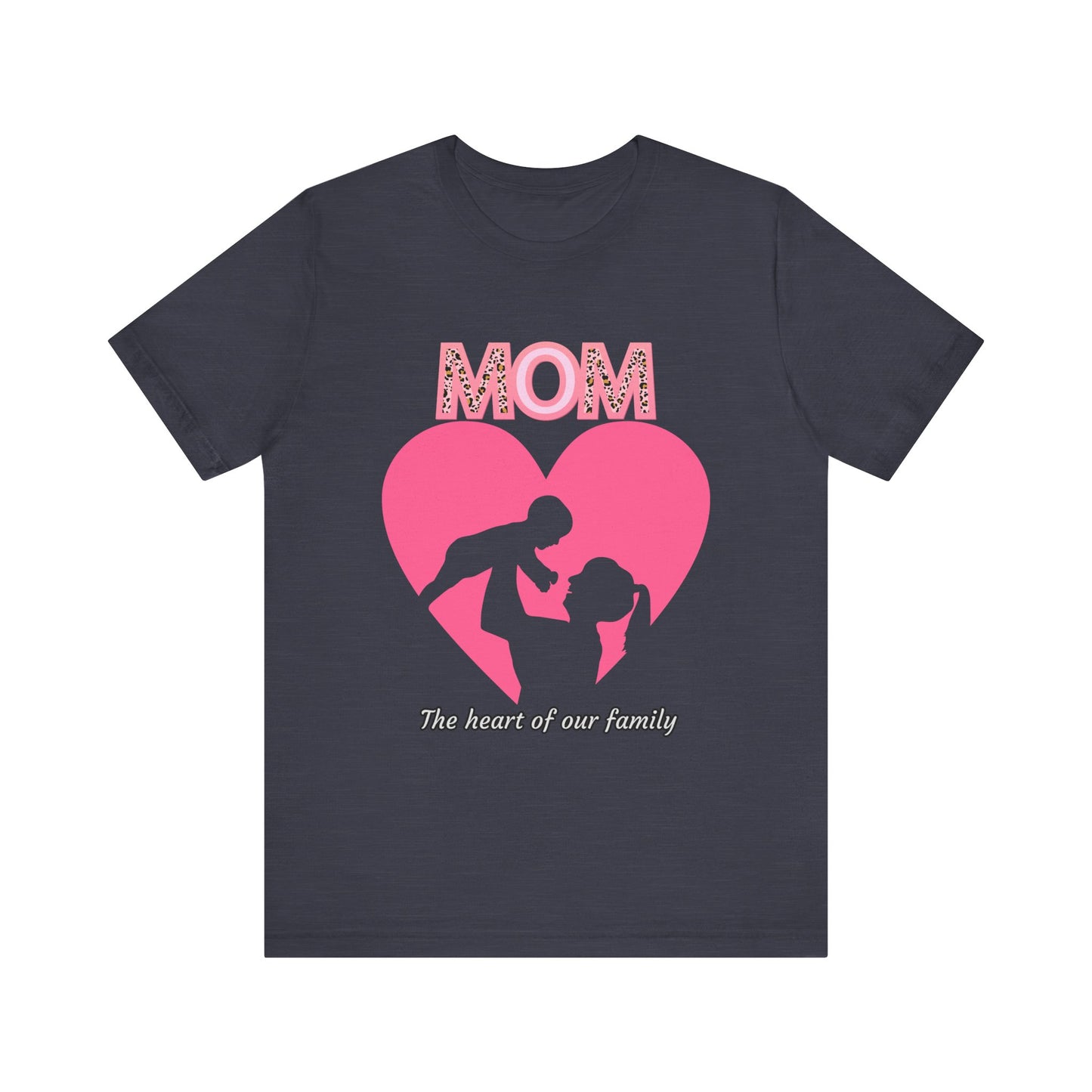 Mom Heart Unisex Tee | Gift for Mom, Mother's Day Shirt, Family Love T-Shirt, Heartwarming Apparel, Cute Mom Gift