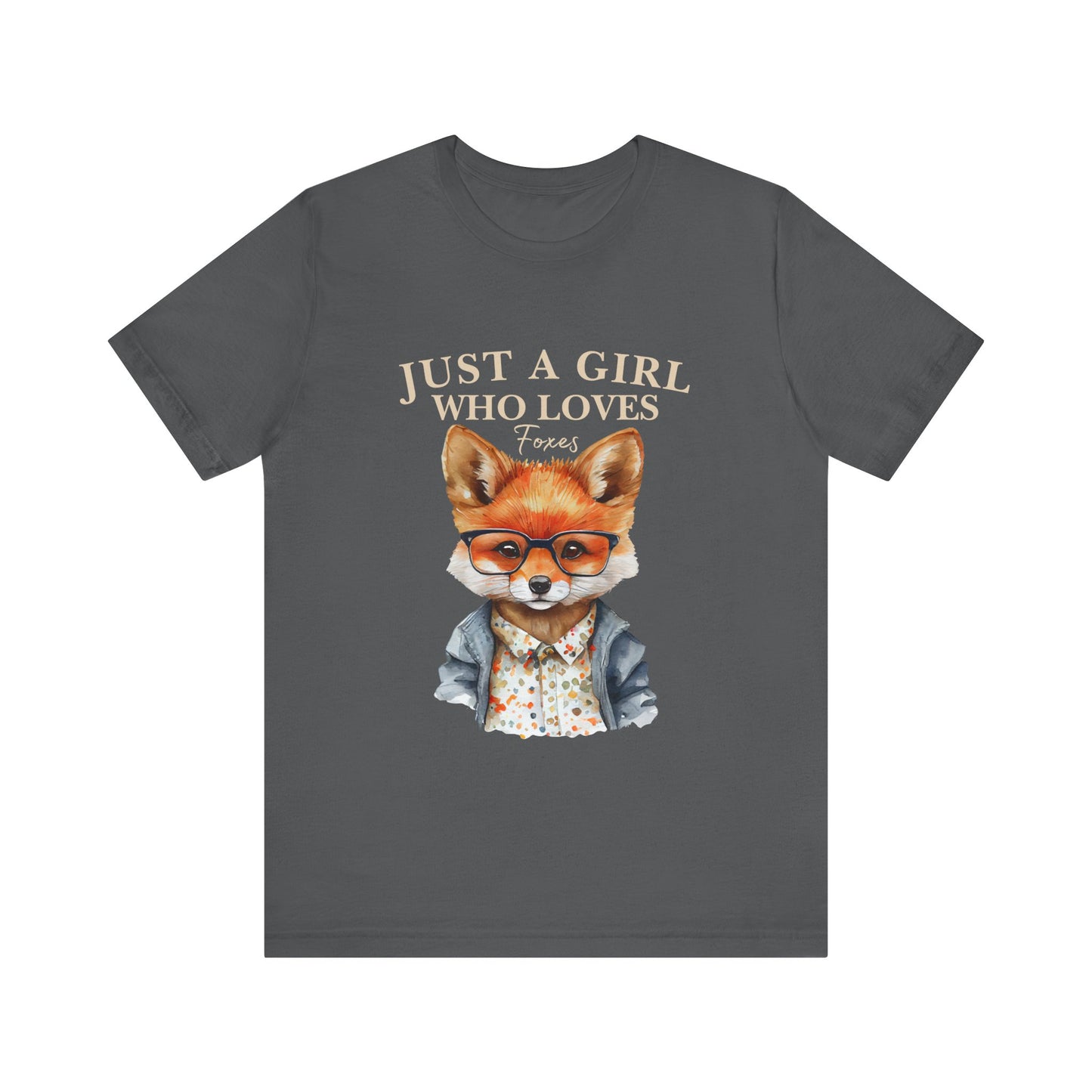 Cute Fox Graphic Tee for Animal Lovers, Fun Gift for Girls, Nature Lover Shirt, Animal Themed Apparel, Perfect for Casual Outings