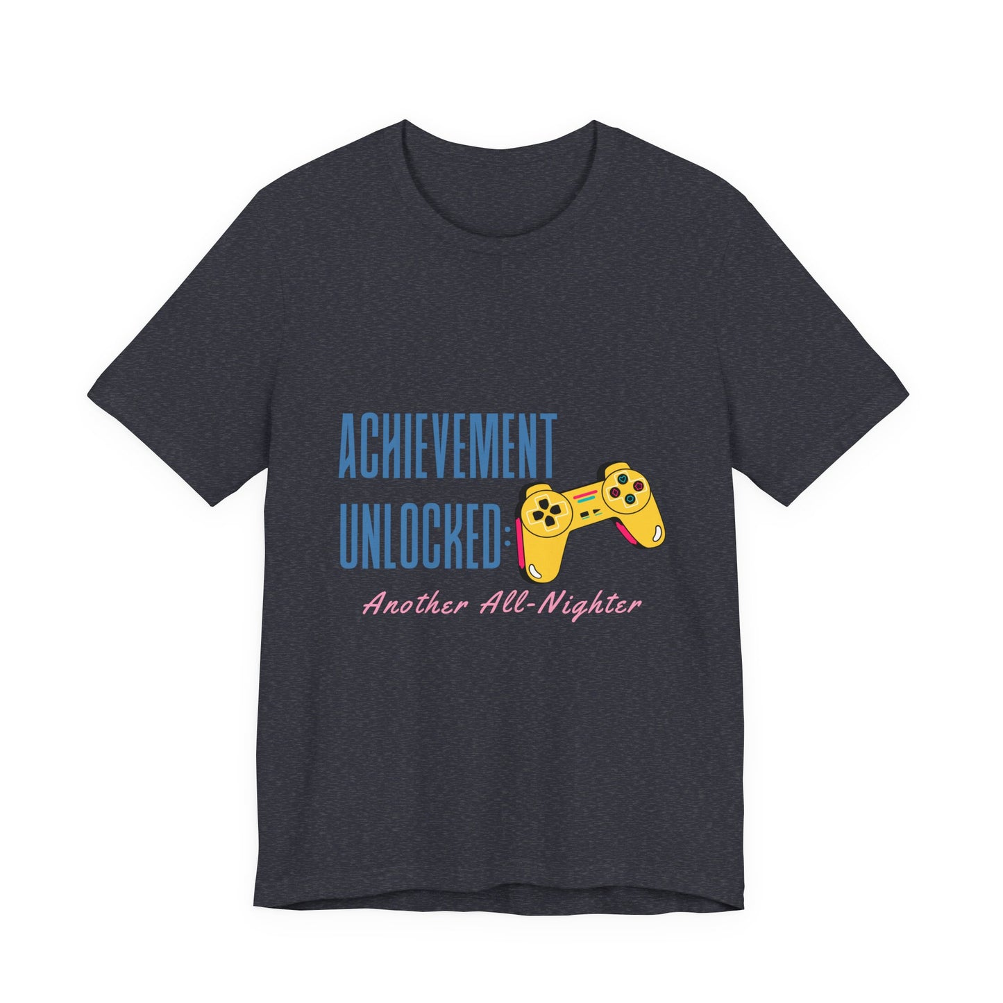 Achievement Unlocked Gamer Tee, Unisex Jersey T-Shirt for Gamers, Perfect for Gaming Nights, Birthday Gift, Casual Wear