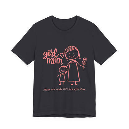 Mom Love Graphic Tee - Cute Mother's Day Gift, Family T-Shirt, Gift for Mom, Cute Apparel, Unisex Shirt