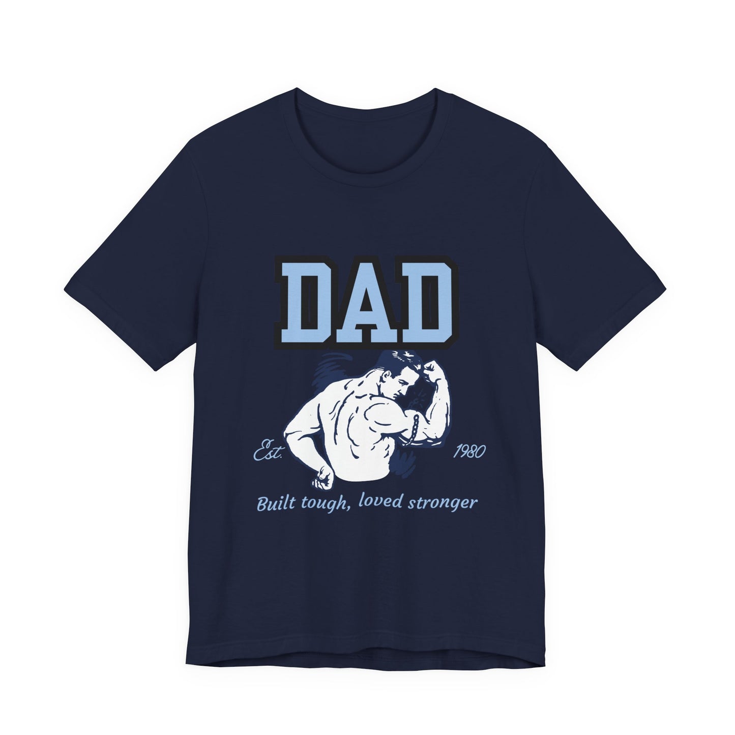 DAD Strong Unisex Jersey Tee, Father's Day Gift, Dad Humor Shirt, Comfortable Casual Top, Birthday Gift Tee, Everyday Wear