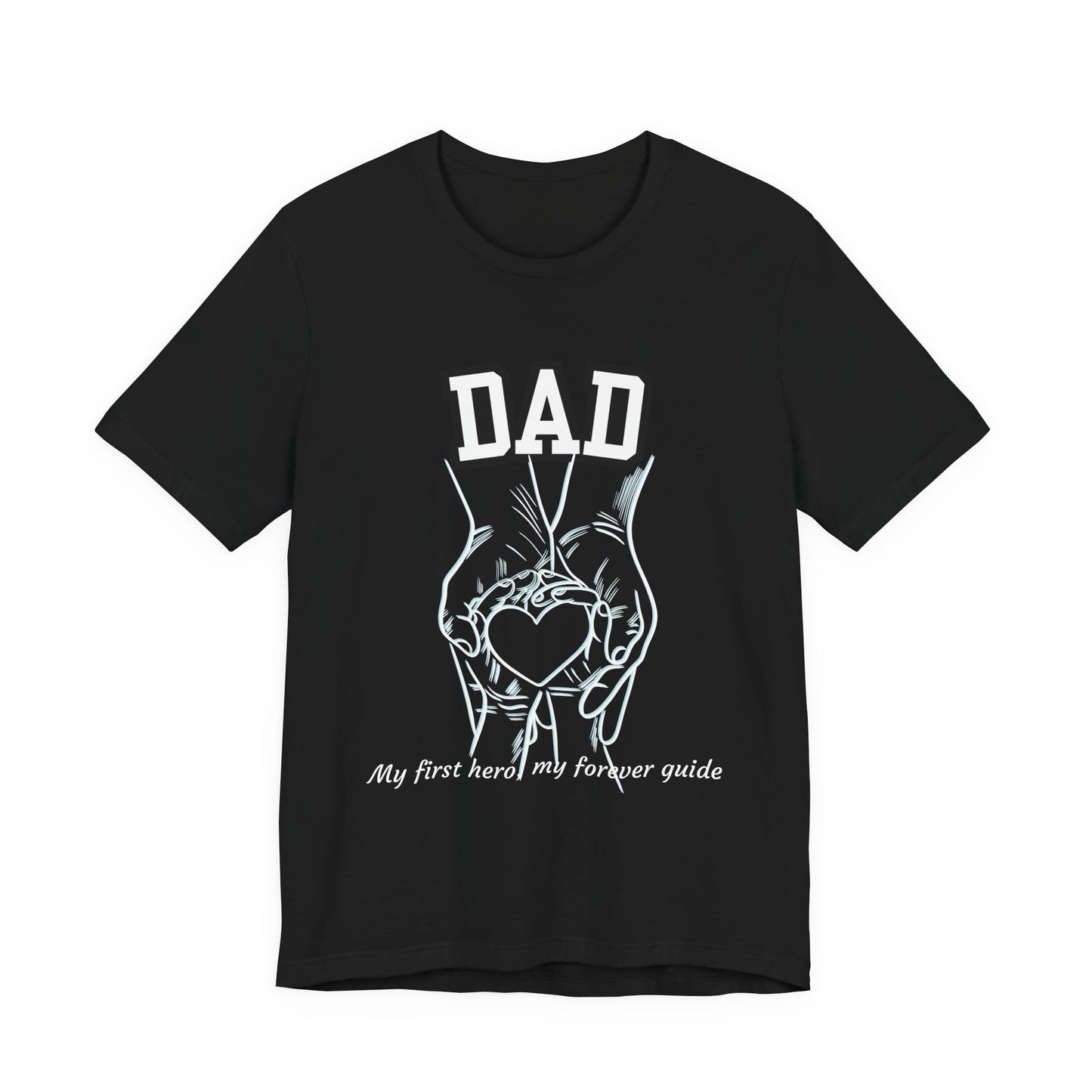 Heartfelt Dad's Love Tee, Gift for Dad, Unisex Tee with Heart Design, Birthday Gift, Casual Wear