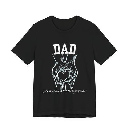 Heartfelt Dad's Love Tee, Gift for Dad, Unisex Tee with Heart Design, Birthday Gift, Casual Wear