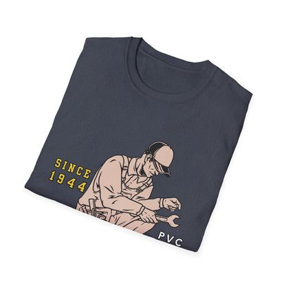 Vintage Plumber T-Shirt, Funny Plumbing Tee, Gift for Plumbers, Since 1944 Graphic Shirt, Unisex Softstyle Apparel