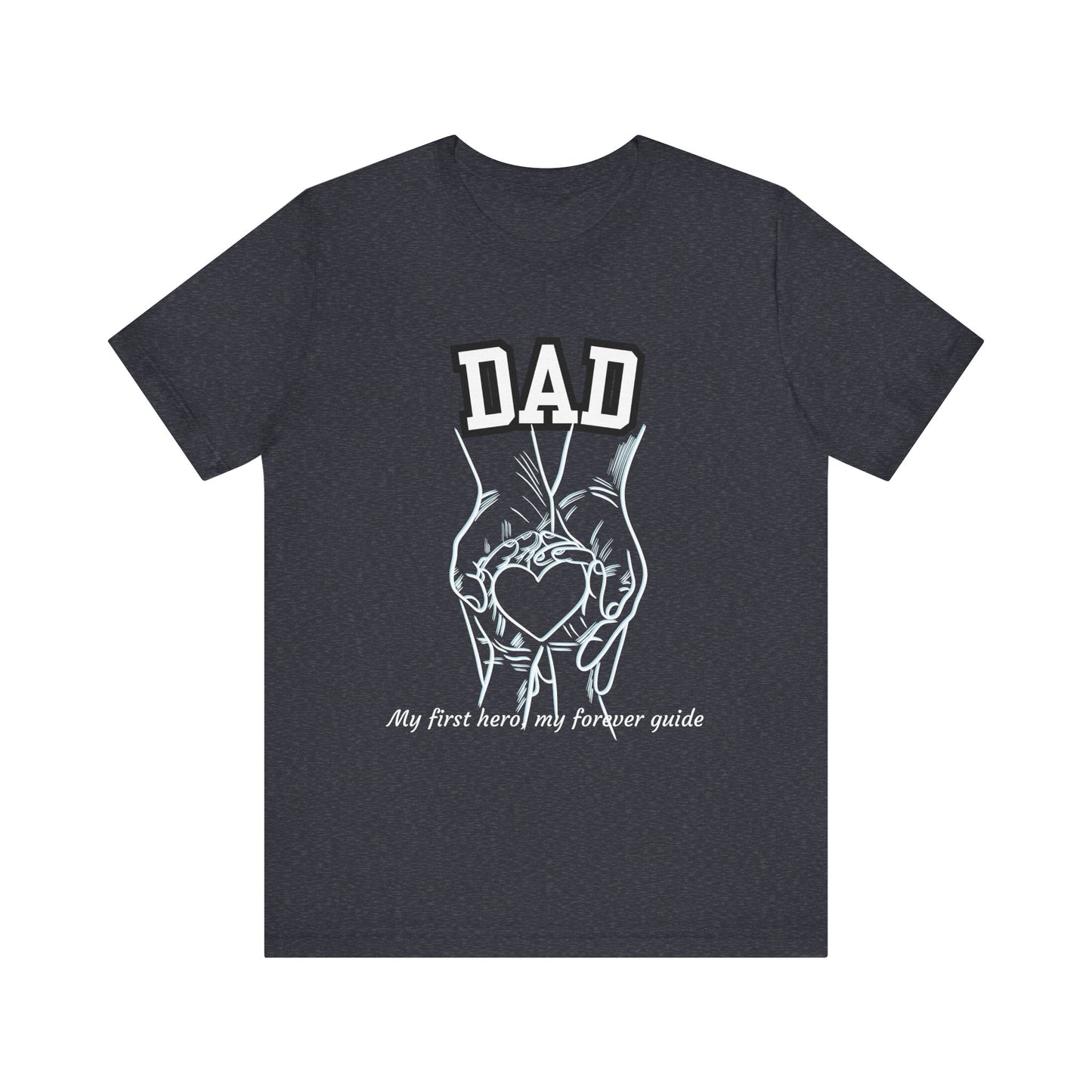 Heartfelt Dad's Love Tee, Gift for Dad, Unisex Tee with Heart Design, Birthday Gift, Casual Wear