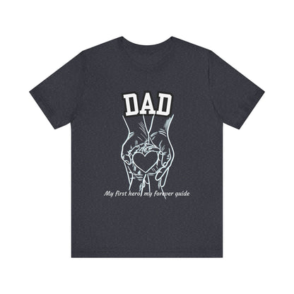 Heartfelt Dad's Love Tee, Gift for Dad, Unisex Tee with Heart Design, Birthday Gift, Casual Wear