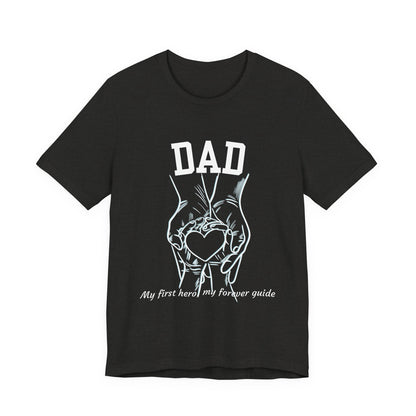 Heartfelt Dad's Love Tee, Gift for Dad, Unisex Tee with Heart Design, Birthday Gift, Casual Wear