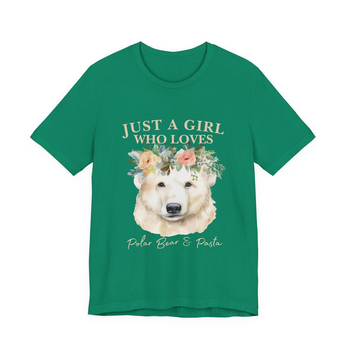 Just a Girl Who Loves Polar Bears Tee, Cute Animal Lover Gift, Nature Tee, Casual Wear, Eco-friendly Shirt, Pet Lover Apparel