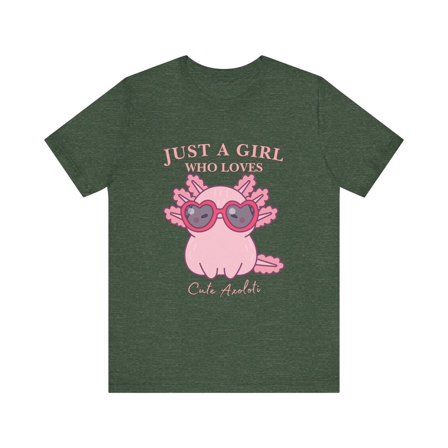 Cute Axolotl Tee for Girls, Just a Girl Who Loves, Unisex Jersey T-Shirt, Animal Lover Gift, Casual Summer Shirt, Adorable Graphic [...]