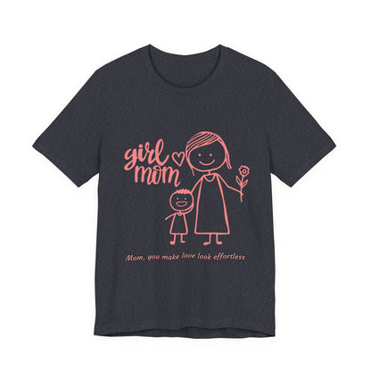 Mom Love Graphic Tee - Cute Mother's Day Gift, Family T-Shirt, Gift for Mom, Cute Apparel, Unisex Shirt
