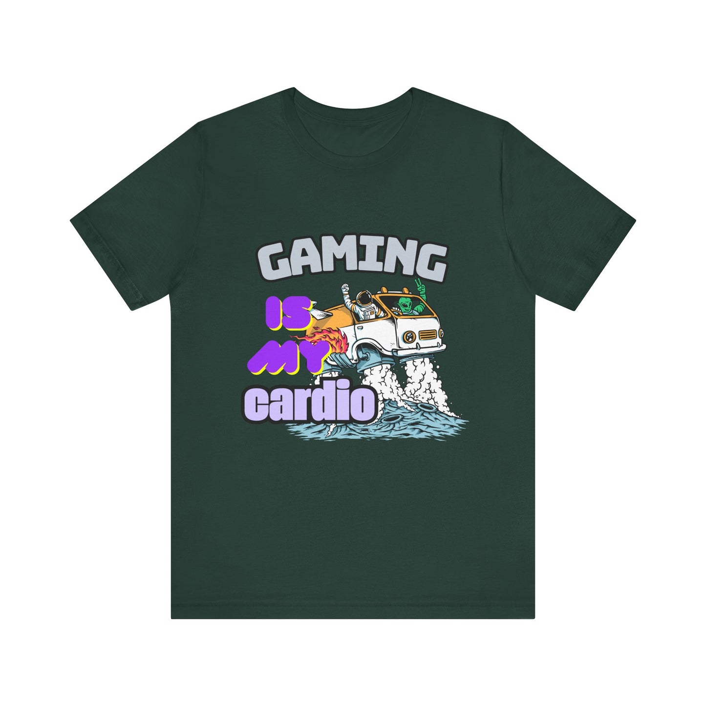 Gaming Is My Cardio Tee, Unisex Graphic T-Shirt for Gamers, Funny Gift for Birthdays, Casual Wear, Unique Gamer Apparel