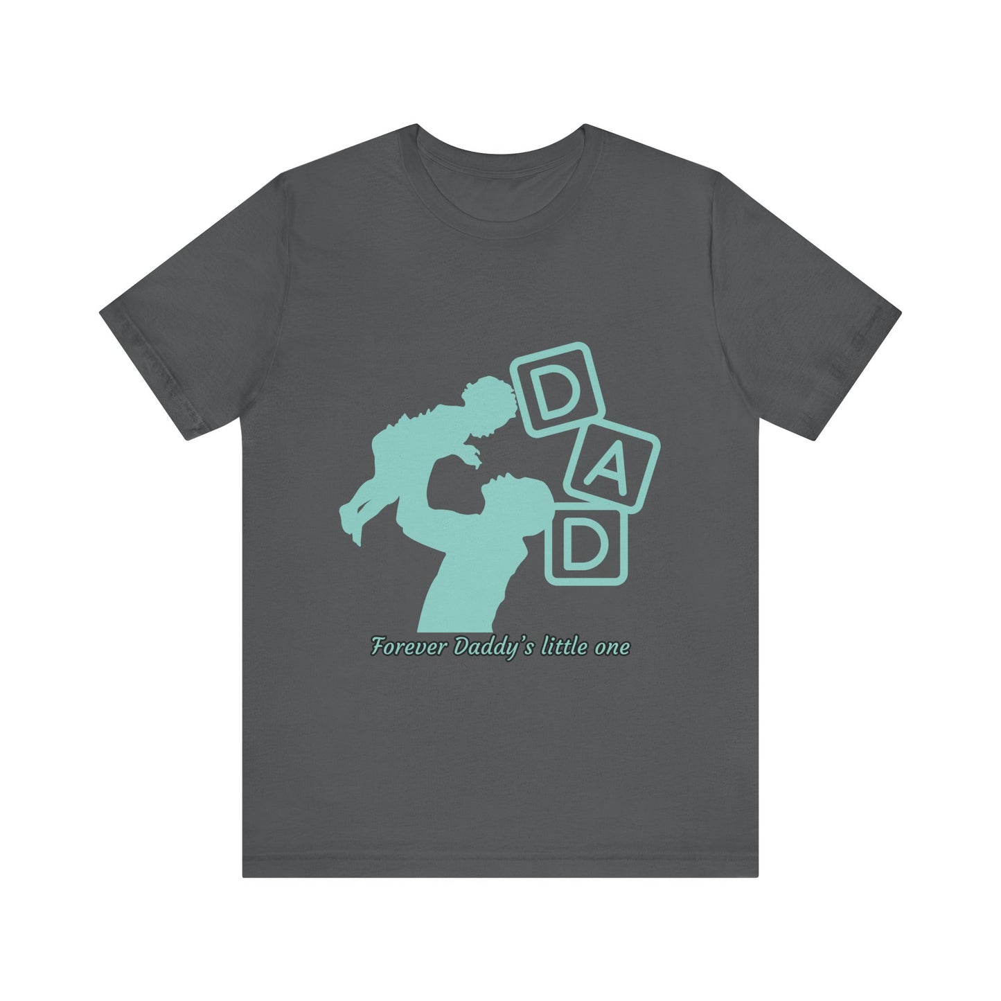 Dad and Child Love Tee, Father's Day Gift, Unisex Jersey T-Shirt, Family Bonding, Casual Wear, Forever Daddy's Little One