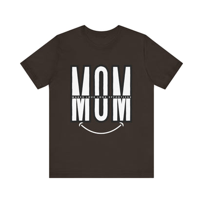 Mom Life Short Sleeve Tee - Perfect Gift for Mothers, Mother's Day, Casual Wear, Family Gatherings, Unique Mom Shirt