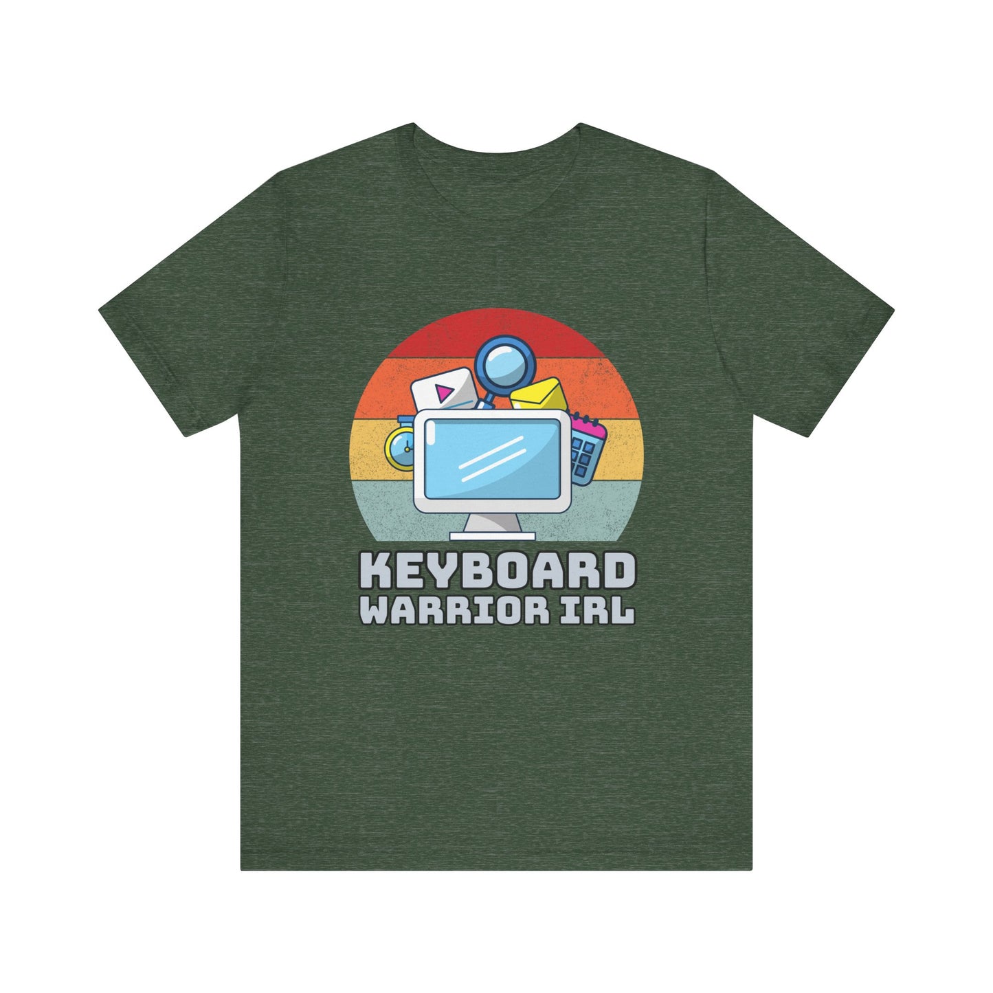 Playful Keyboard Warrior Tee, Gamer Shirt, Geek Fashion, Cute Coding Gift, Unisex Casual Tee, Retro Gaming Apparel